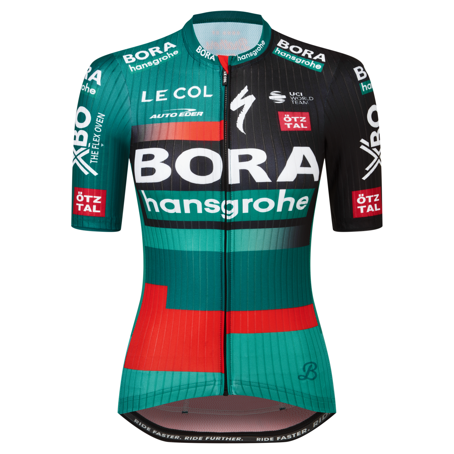 Le Col | Women's BORA-hansgrohe Race Jersey 2023 短袖車衣 黑/綠