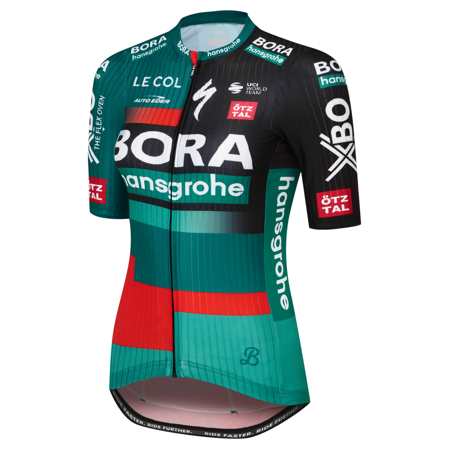 Le Col | Women's BORA-hansgrohe Race Jersey 2023 短袖車衣 黑/綠