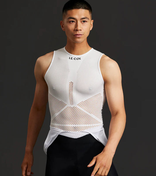 Le Col | Unisex Pro Mesh Sleeveless Base Layer 無袖底衫 白